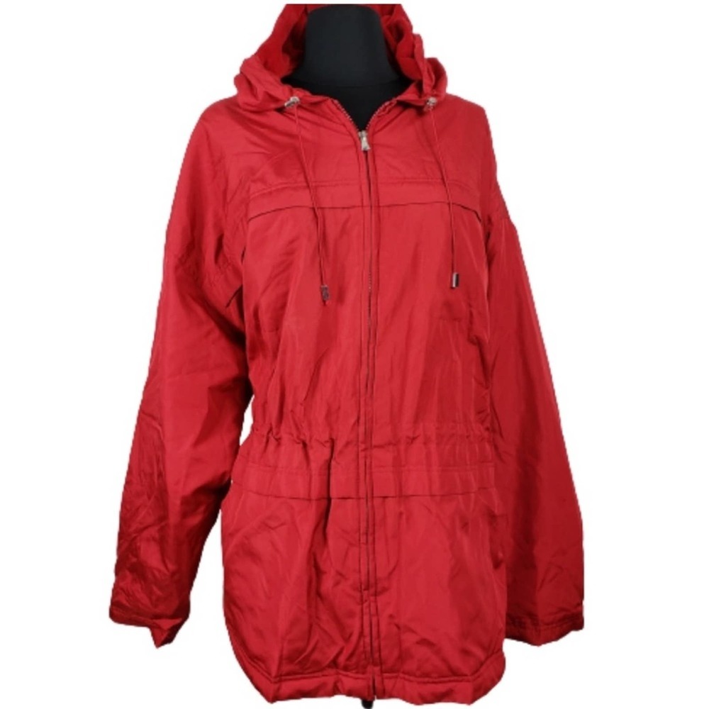 Red Lightweight Hooded Jacket - image 1